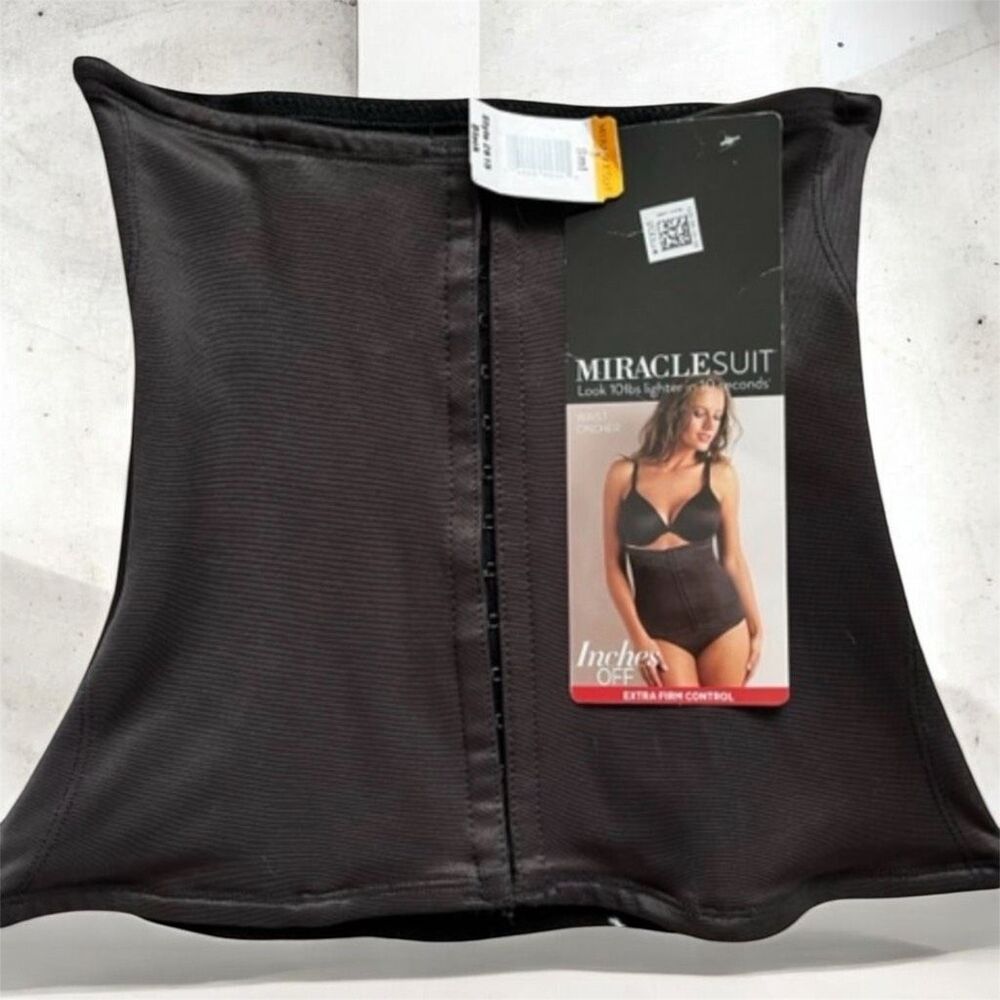 Miraclesuit Waist Cincher Extra Firm Control 2615 Black Nwt Size Small - Picture 2 of 7